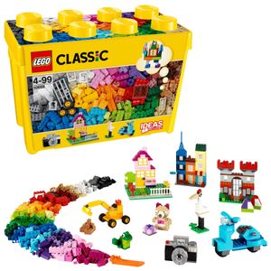LEGO 10698 Classic Große Bausteine-Box, Spielzeugaufbewahrung, lustige, bunte Spielzeug-Bausteine, Geschenk für Mädchen und Jungen ab 4 Jahren