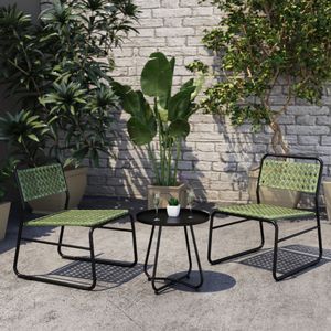 Bistro set 'Brienza' 3-dielny set polyrattan zelený