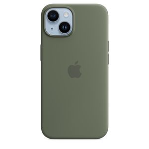 Apple Silicone Case iPhone 14         gn  mit MagSafe - olive