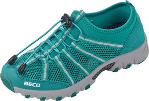 BECO the world of aquasports Wasserschuhe BEactive Aqua Fitness Trainers mit Bungee-Schnürung und Wasserablauf türkis 41 BECO the world of aquasports Wasserschuhe BEactive Aqua Fitness Trainers mit Bungee-Schnürung und Wasserablauf türkis 41