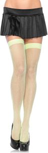 Leg Avenue Nylon Fishnet Thigh High Neon