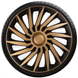 Poklice 15" KENDO Gold-Black sada 4 kusy
