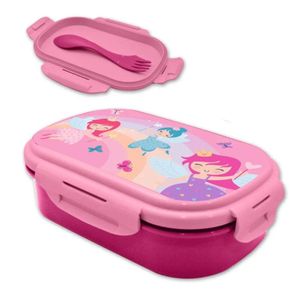 Feen Prinzessin 2tlg. Kinder Lunch Set Brotdose plus Göffel Gabel Löffel