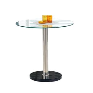 Runder Tisch Cyril mit Glasplatte