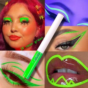 8 Farben Neon Eyeliner Set, Matter flüssiger Eyeliner Leuchtender Neon Eyeliner UV Eyeliner, Highlighter Eye Face Body Makeup Set (1 Pack)