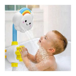 FNCF Badespielzeug für Kleinkinder Babybad Dusche Spielzeug Badespray Wasserdusche Spielzeug Schöne Wolke Regenbogen Wasserspray Duschhahn