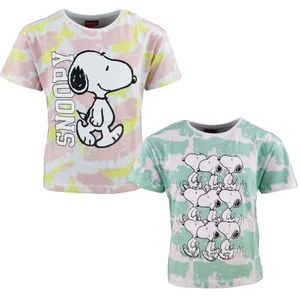 Peanuts Snoopy Jugend Mädchen T-Shirt Shirt – Weiß / 152