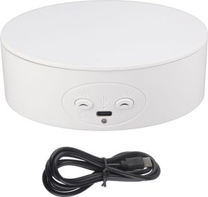Um 360 Grad drehbarer Präsentationsständer, maximale Tragkraft 6,6 lb, elektrisch drehbarer Drehteller für Weinflaschen, Kosmetika, Uhren