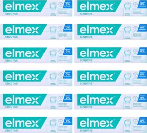 Zahnreinigung Elmex Sensitive 12x 75ml Zahnpasta mit Aminfluorid- Jahresbestand Zahnreinigung Elmex Sensitive 12x 75ml Zahnpasta mit Aminfluorid- Jahresbestand