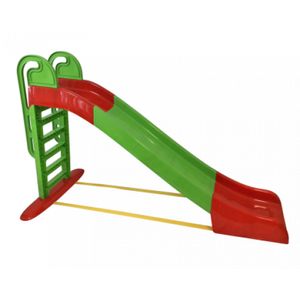 Doloni Kinderrutsche, Gartenrutsche 243 cm Grenzenloser Rutschspaß für die Kleinsten Grün und rot