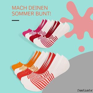 8 Paar Reeve​ Socken/Füßlinge von Footnote unisex Größe 39-42