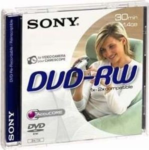 Sony DVD-RW 1.4GB 2x 1er Pack - DVD-Rohlinge