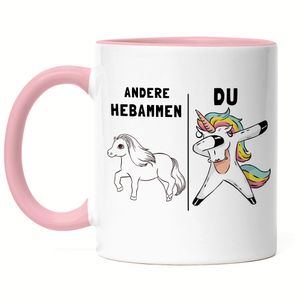 Andere Hebammen Du Tasse Rosa Pferd Einhorn Humor Lustig Unicorn Geschenk Apotheke