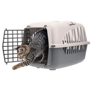 Hundebox Auto Rückbank Transportbox Katze Katzentransportbox Transportbox Kaninchen Katzenkorb Transport Hundetransportbox Grau