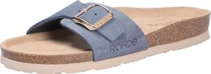 Rohde Damen Pantolette, blau(jeans (55)), Gr. 35