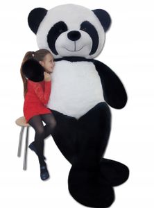 XXL Panda 220 cm groß Stofftier Plüschtier Kuscheltier Teddybär