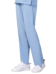 Damen Stoffhosen Hose Hohe Taille Bottoms Casual Plain Solid Farbe Arbeitskleidung Pant Himmelblau,Größe XL