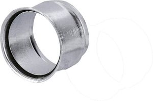 Bertrams 32609 Wandmuffe dopp.110mm FAL, silber/grau