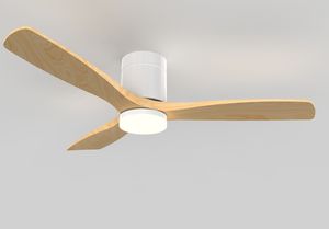 Deckenventilator mit Holzflügeln und LED Beleuchtung,Luefter-Deckenleuchte Fan Lampe