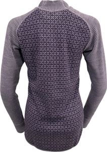 Devold Of Norway Kvitegga Merino 230 Cross Neck Langarm-t-shirt Grau,Lila M Frau Grau,Lila M