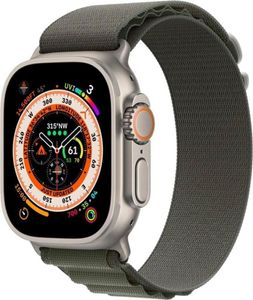 APPLE Watch Ultra GPS + Cellular 49mm titanové pouzdro se zeleným alpským poutkem - střední (MQFN3FD/A)