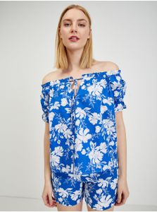 ORSAY blaue Bluse mit Blumen für Frauen