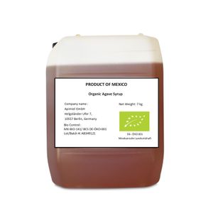 Agavendicksaft Amber im 7kg-Kanister, Biologische Qualität, Vegane Zuckeralternative