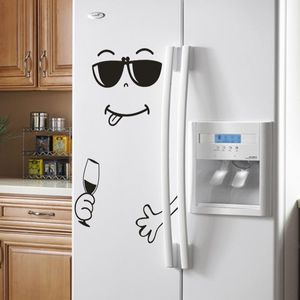 Nálepka na stenu Nálepka na chladničku do kuchyne Funny Face Smiley Lepiaca fólia, farba: Motiv 4