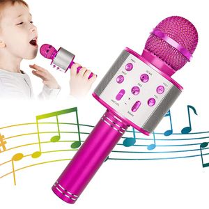 Wireless Bluetooth Karaoke Mikrofon, 5 in 1 Drahtloser Mikrofon für Kinder, Mikrofon mit Lautsprecher | Remix, Mic KTV Microphone