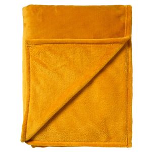 Dutch Decor CHARLIE - Wohndecke Fleece 200x220 cm - Golden Glow - gelb