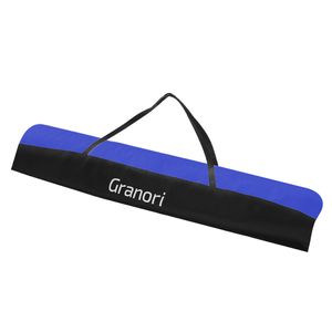 Granori Skitasche 180 cm – leichte Skisack Tasche zur Aufbewahrung und Transport von Ski in blau-schwarz