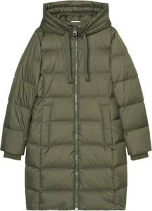 Coat, down filled, with hood, welt 454 olive crop Größe 40
