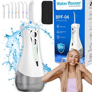 Munddusche Kabellos Elektrischer Zahnreiniger für optimale Zahn- & Zahnfleischpflege USB Typ-C Wiederaufladbare Wasser Flosser IPX6 Retoo