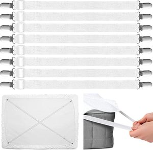 8 Stück Verstellbare Betttuchspanner, Bettlaken Mit Metallclip Sicher, Spannbettlakenhalter, Geeignet Für Bettlaken und Matratzenauflagen