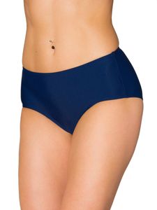Aquarti Damen Bikinihose mit Mittelhohem Bund , Farbe: Dunkelblau, Größe: 38