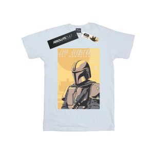 Star Wars - "The Mandalorian Art Poster" T-Shirt für Jungen BI51286 (128) (Weiß)