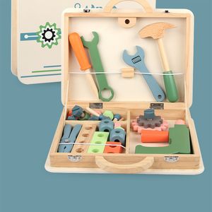 360Home Spielhaus aus Holz Lernspielzeug für Kinder Werkzeugkasten
