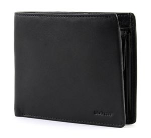 Maitre F3 Gandolf BillFold H6 Herren Börse, Querformat, Portemonnaie, RFID Safe, 12 x 10,3 x 2,5 cm Black