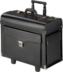 tectake Pilot Case Imitácia kože - čierna
