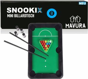 SNOOKIX Billardtisch Mini Pool Billardtisch Snooker Spiel mit Queues und Bällen SNOOKIX Billardtisch Mini Pool Billardtisch Snooker Spiel mit Queues und Bällen