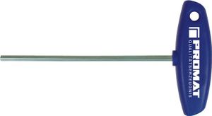 Schraubendreher 6KT CV. SW2mm L.100mm m.Quergriff/Ku.PROMAT glanzvernickelt