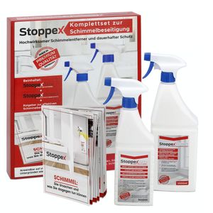 Stoppex®-Schimmelentferner-Set (1,5l) - Das Komplettset um dauerhaft Schimmelfrei zu sein.