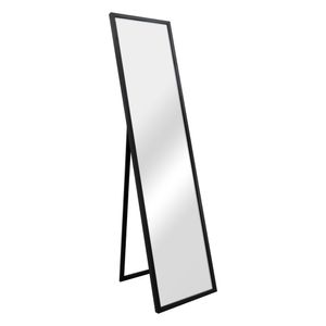 Standspiegel Giovinazzo 150x35 cm Ganzkörperspiegel MDF-Rahmen rechteckig Ankleidespiegel kippbar neigbar Schwarz