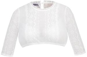 Marjo - Damen Trachten Bluse, GY-6-Gustina-Nova (994000-020037), Größe:38, Farbe:Off White (3497)