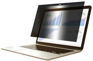 eSTUFF - Ochranný filtr pro notebook - 2cestný - odnímatelný - magnetický - 40,6 cm širokoúhlý (16" širokoúhlý)