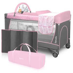 Lionelo Flower Reisebett Baby Laufstall Baby mit Seiteneingang Wickeltisch zwei Matratzenaufhängungshöhen Spielzeugbogen mit Spielfiguren Rollen Tragetasche Lionelo Flower Reisebett Baby Laufstall Baby mit Seiteneingang Wickeltisch zwei Matratzenaufhängungshöhen Spielzeugbogen mit Spielfiguren Rollen Tragetasche