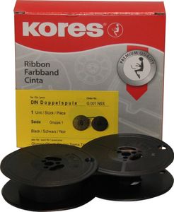 Kores Farbband, Gruppe 1, DIN DS, Seide, schwarz