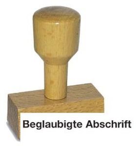 AMOS LST811 Vorgangsstempel - Beglaubigte Abschrift