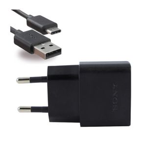 Sony - UCH20 - USB Ladegerät + UCB20 / 30 USB Typ C Kabel - schwarz