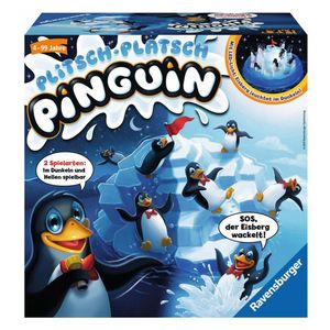 Ravensburger 21325 - Plitsch-Platsch Pinguin Gra planszowa dla dzieci - 112 x 265 x 265 mm od 4 lat